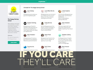 IF YOU CARE
THEY’LL CARE