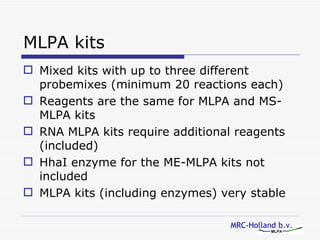 MLPA | PPT | Chemistry | Science