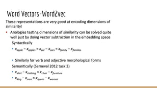 Word Vectors-Word2vec
 