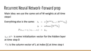 Recurrent Neural Network-Forward prop
 