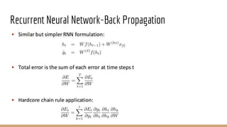 Recurrent Neural Network-Back Propagation
 