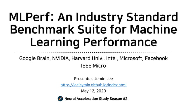 MLPerf an industry standard benchmark suite for machine learning ...