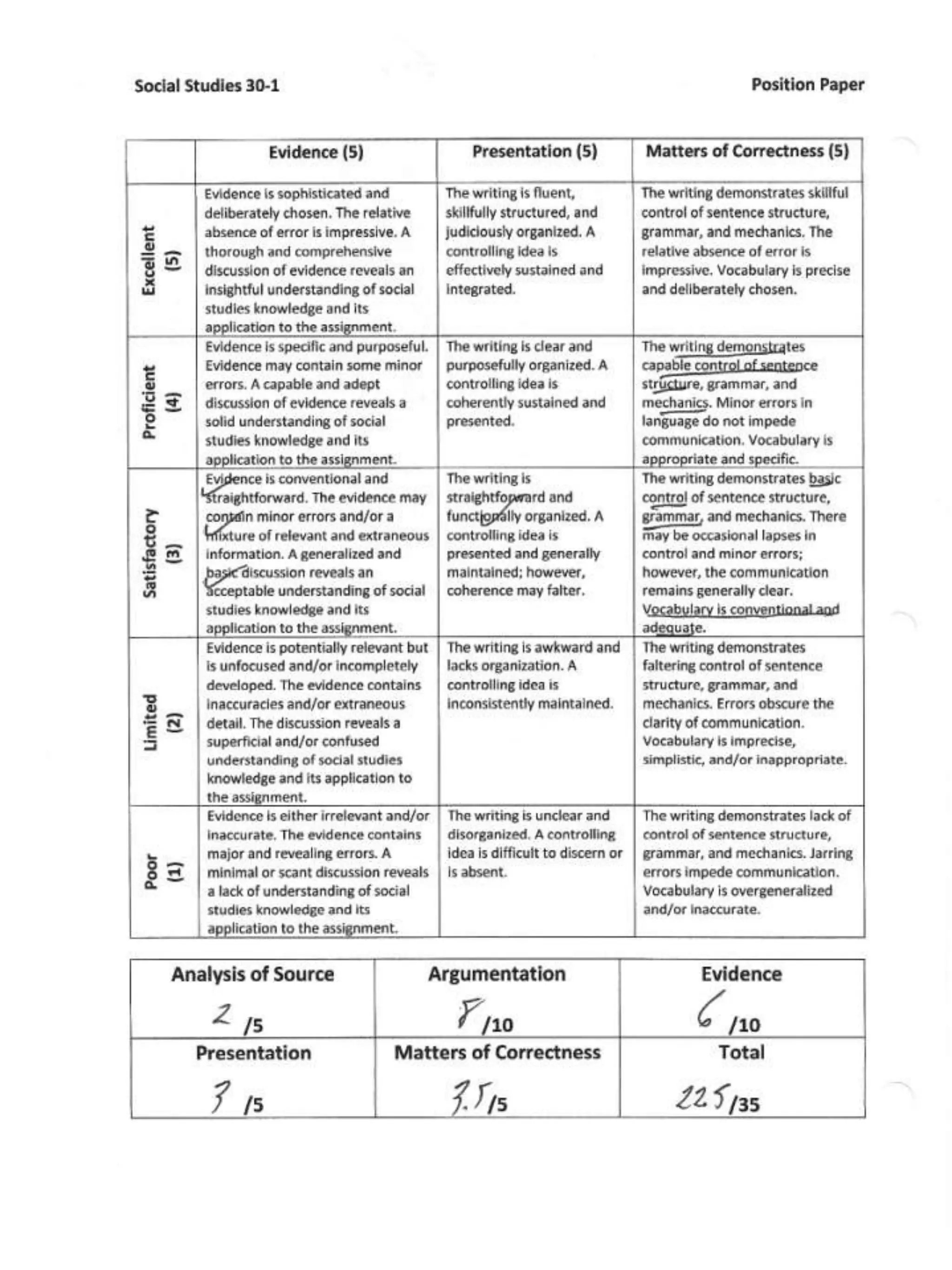 Ml position paperscan