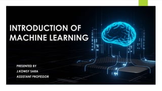 01 introduction machine learning Images High Quality... UNIT - 1 INTRODUCTION OF MACHINE LEARNING and Foundation of ML | PPTX