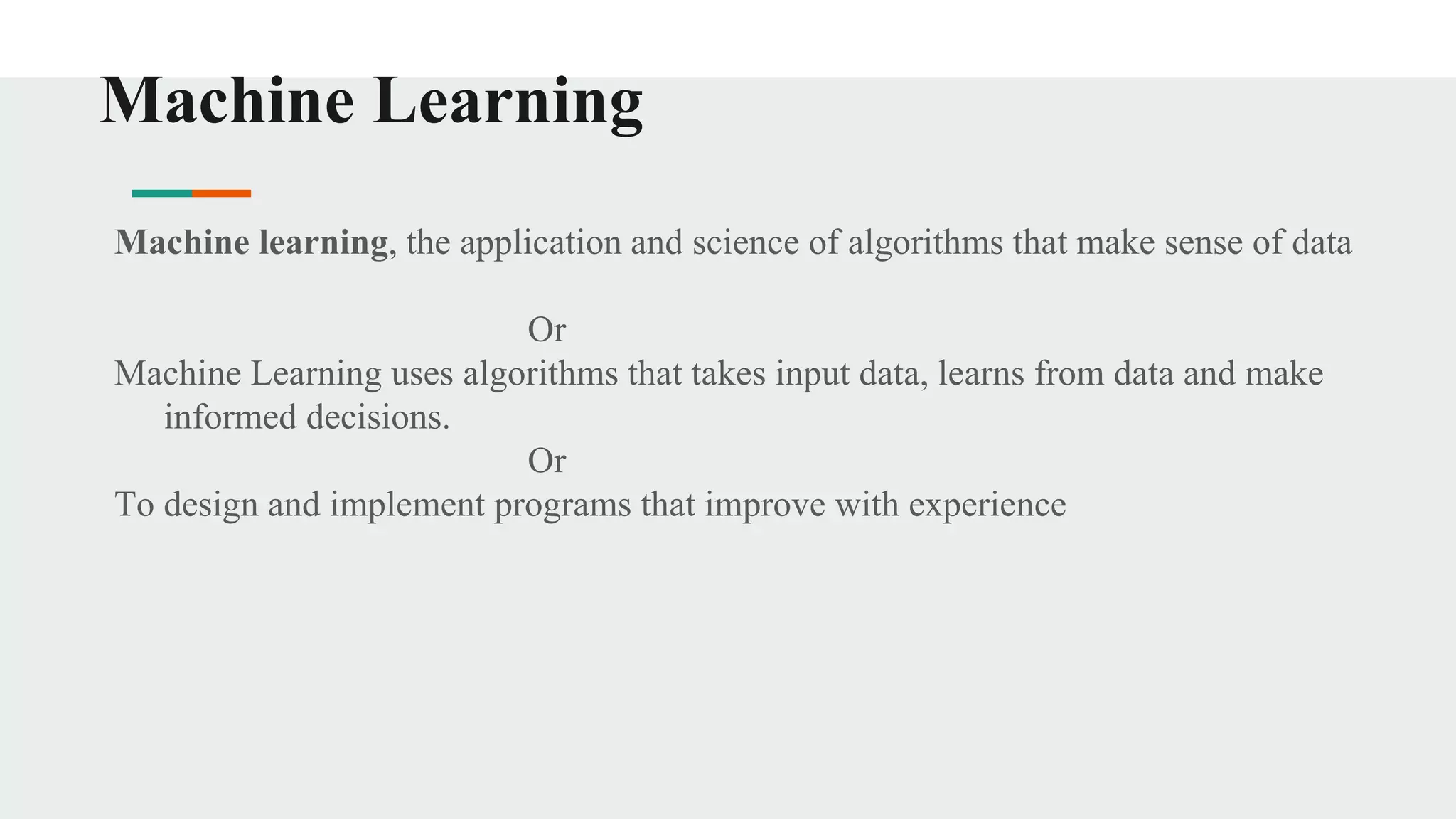 Ml programming with python | PPT