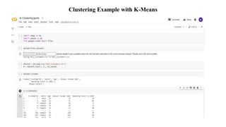 Clustering Example with K-Means
 