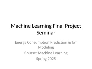Energy Consumption Prediction in Buildings Using Machine Learning and ...