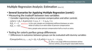 Econometrics Multiple Regression Example.pdf Comprehensive Guide to Multiple Regression Analysis in Econometrics | PPTX
