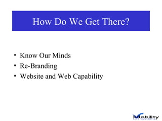 How Do We Get There? Know Our Minds  Re-Branding Website and Web Capability 