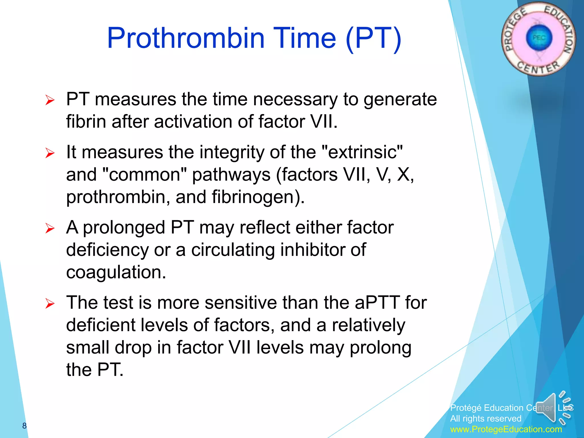 Hematology: Blood coagulation | PPTX