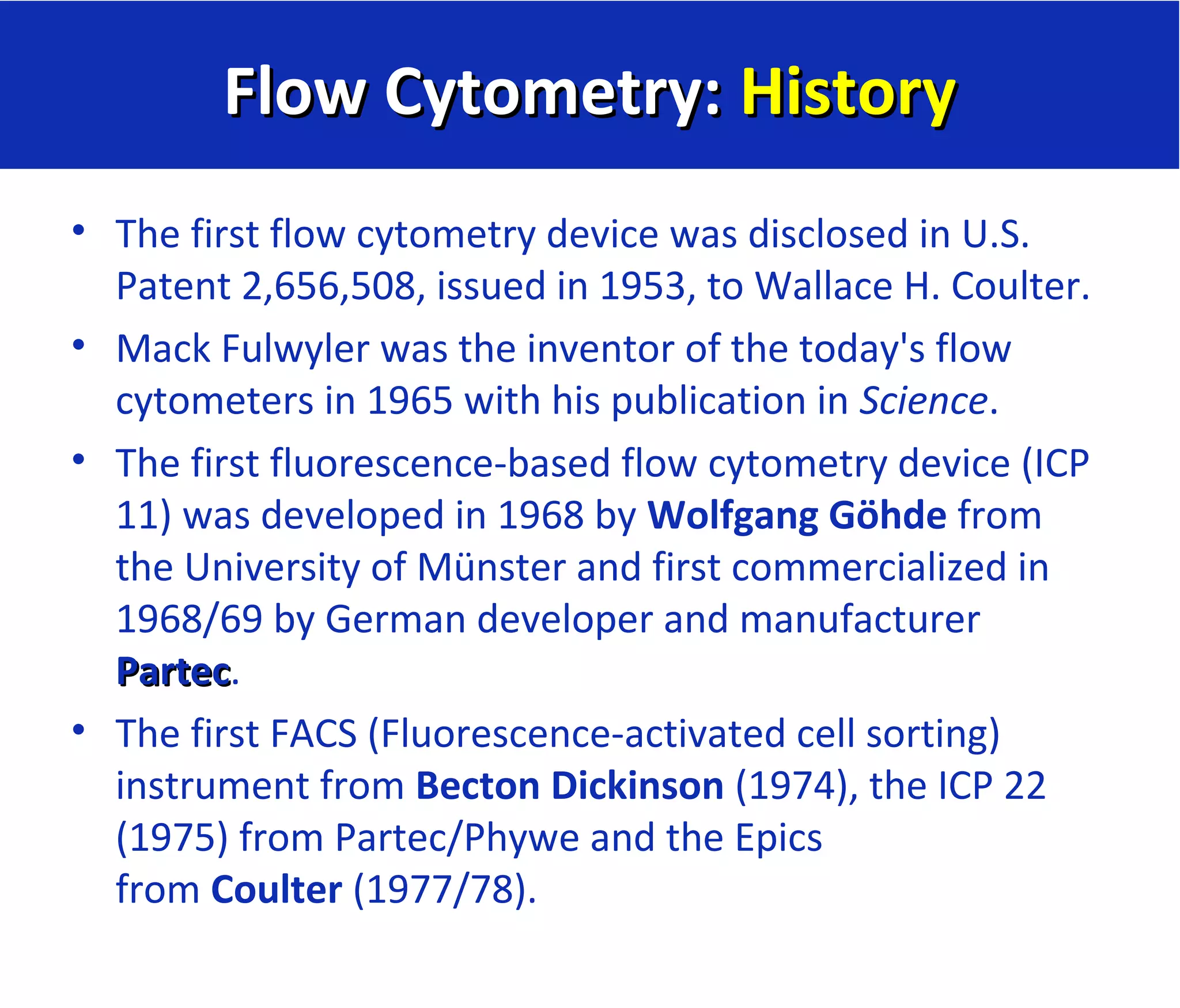 Basics of Flow cytometry by Prof. Mohamed Labib Salem | PPT