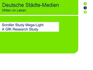 Scroller Study Mega-Light
A GfK Research Study
 