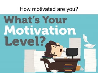 Train the Trainer
Mohammad Tawfik
http://AcademyOfKnowledge.org
http://WikiCourses.WikiSpaces.com
How motivated are you?
 