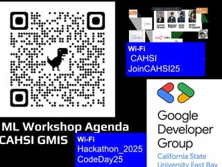 GMIS 2025 - CAHSI ML Workshop By Dr. Lynne Grewe | PDF
