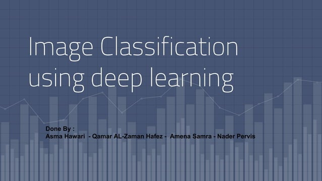 Image Classification using deep learning | PPTX