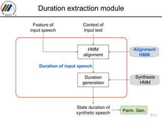 Prosody-Controllable HMM-Based Speech Synthesis Using Speech Input | PDF