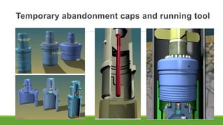 Temporary abandonment caps and running tool
 