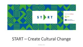 START – Create Cultural Change
28 Μαΐου 2016
 