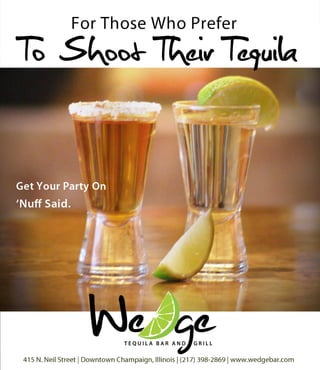 Wedge Tequila Shooters