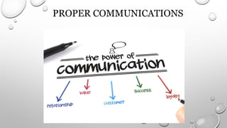 PROPER COMMUNICATIONS
 