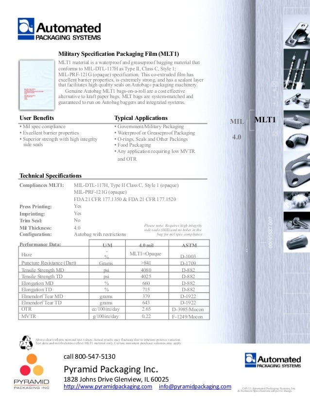 Military Specification Packaging Film (MLT1)