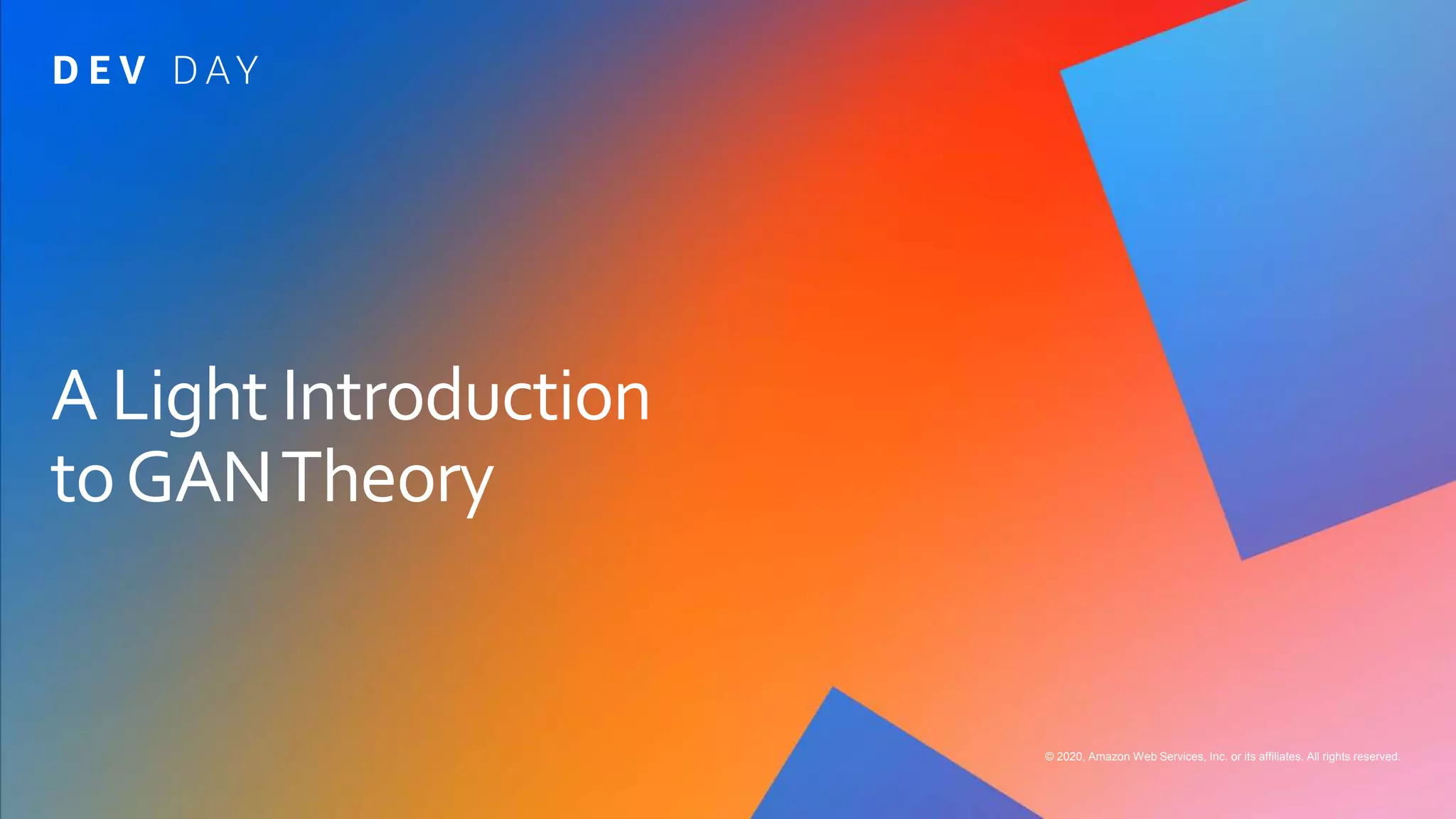 © 2020, Amazon Web Services, Inc. or its affiliates. All rights reserved.
 