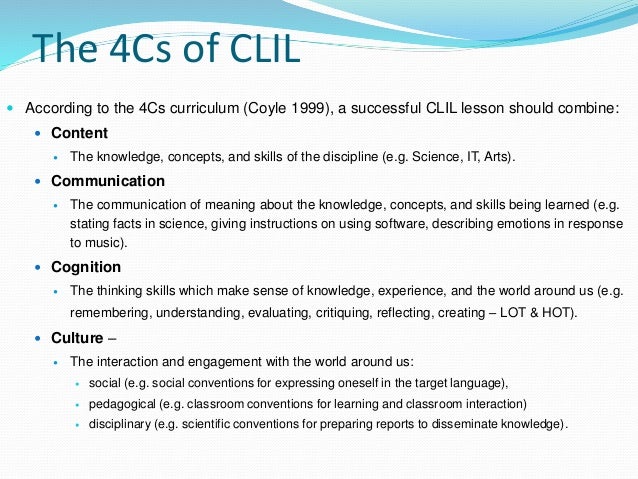 content and language integrated learning Integrated content and language instruction has entered its for effective support of integrated content and language learning for two reasons first, as they interact and create meaning, students map new content knowledge onto prior content knowledge they do this through spoken and writ. content and language integrated learning Integrated content and language instruction has entered its for effective support of integrated content and language learning for two reasons first, as they interact and create meaning, students map new content knowledge onto prior content knowledge they do this through spoken and writ.