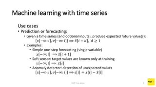 Using Machine Learning For Solving Time Series Probelms | PPTX