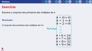Múltiplos_ 5 ano matemática apresentação | PPTX