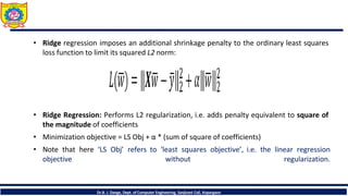 L2 Ridge Machine Learning - Supervised Learning Techniques- Regression.pdf