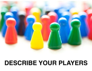 DESCRIBE YOUR PLAYERS
 