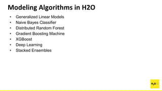 Machine Learning with H2O | PPTX
