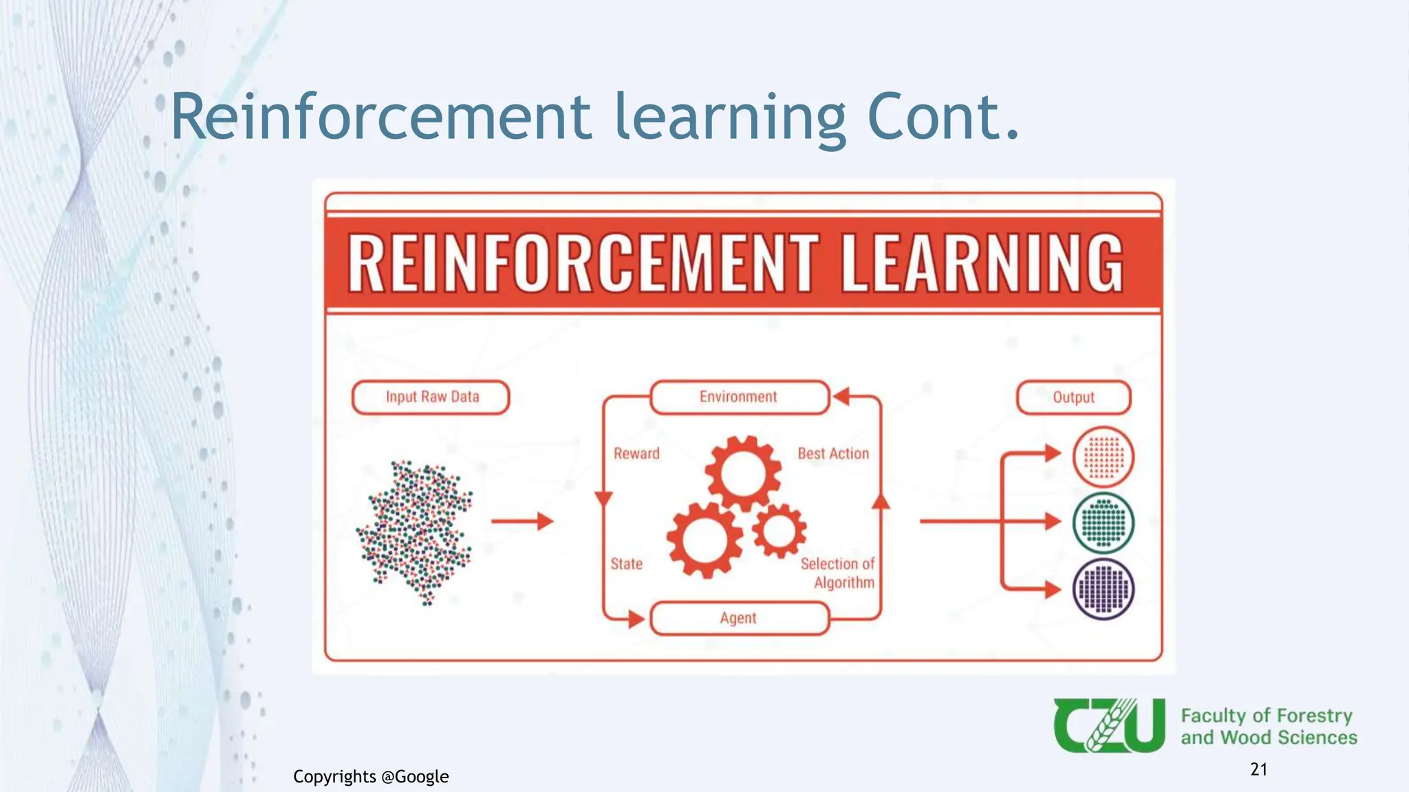 Reinforcement learning Cont.
21
Copyrights @Google
 