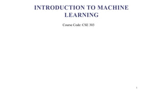 MACHINE LEARNING INTRODUCTION SUPERVISED | PPTX