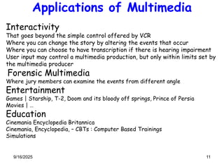 Multimedia System And All Topics For Presentation | PDF