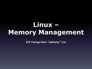 Linux Memory Management | PPTX | Operating Systems | Computer Software ...
