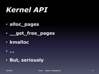 Linux Memory Management | PPTX
