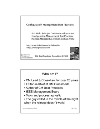 Configuration Management Best Practices | PDF