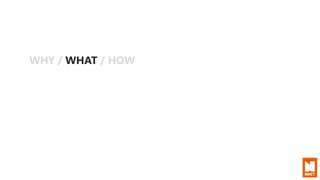 WHY / WHAT / HOW
 