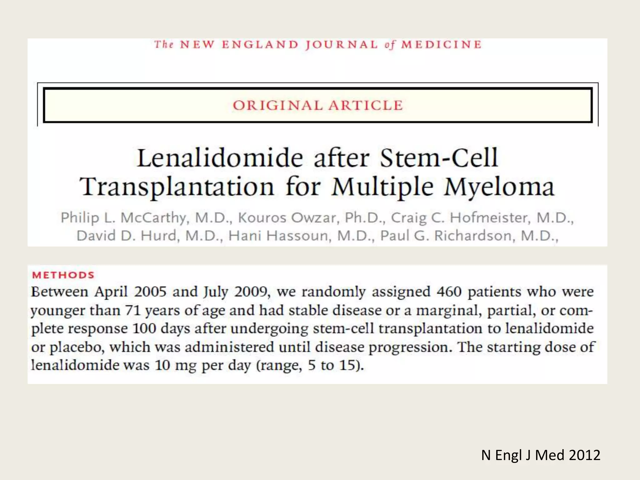 N Engl J Med 2012
 