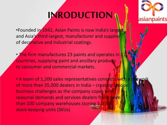Distribution channel of asian paint | PPTX | Business | Business and ...