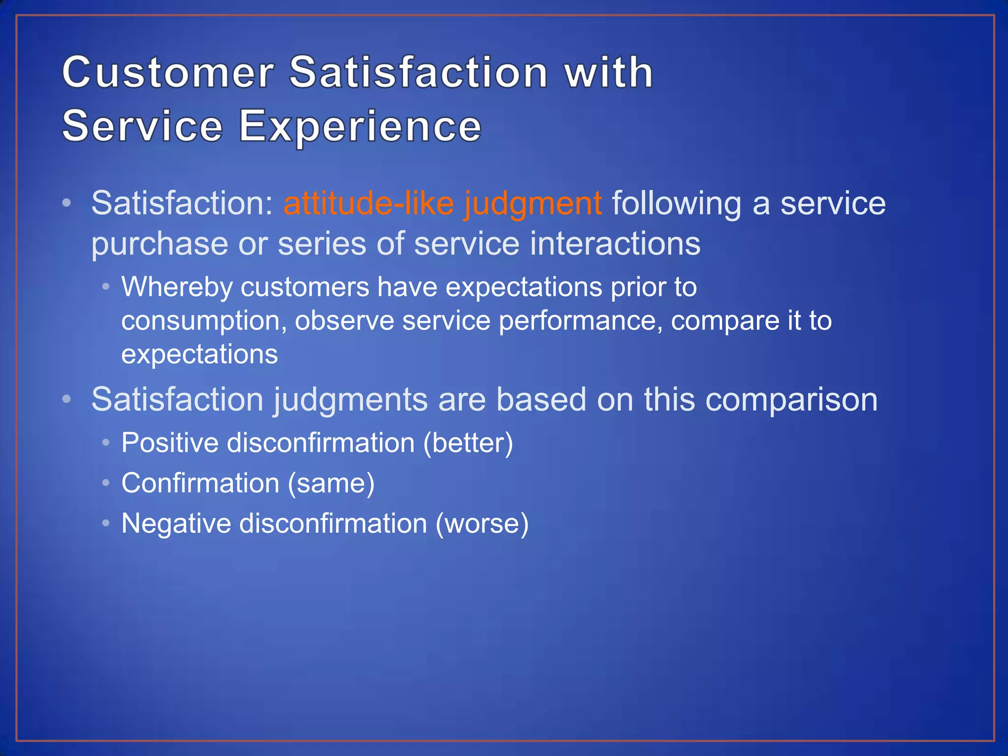 Future intentionsService Encounter StagePost-encounter StagePost-purchaseStage - Overview