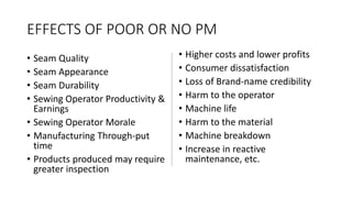 Poor Machine Maintenance of SNLS Machine | PPTX