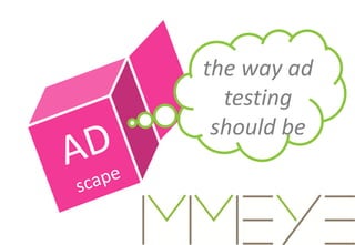 the way ad
testing
should be

1

 