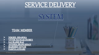SERVICE DELIVERY
25 March 2021 1
 