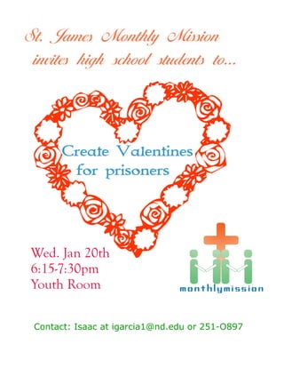 Monthly Mission: Valentine's for Prisoners