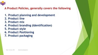 Modern Marketing - Unit II - Product Mix : product planning ...