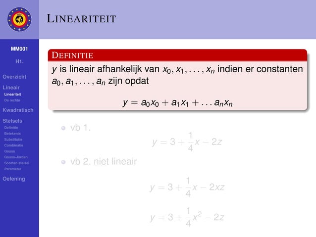 Math: systems (Dutch) | PPT