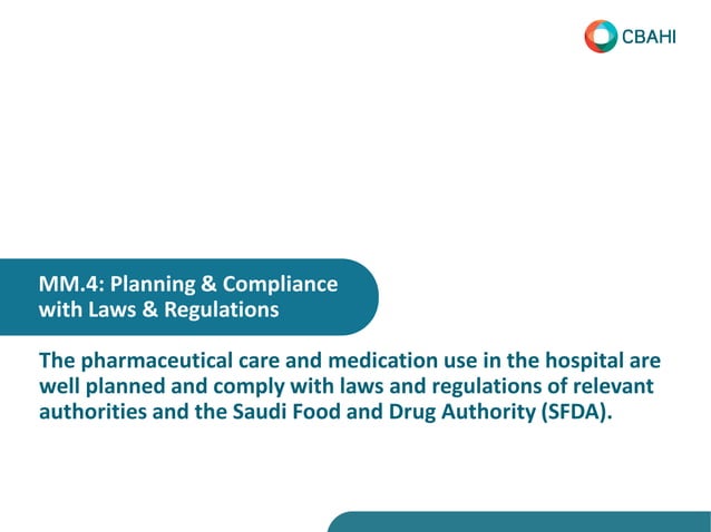 Cbahi Checklist.pdf CBAHI standards Medication Management 1-5.pdf | Health Insurance ...