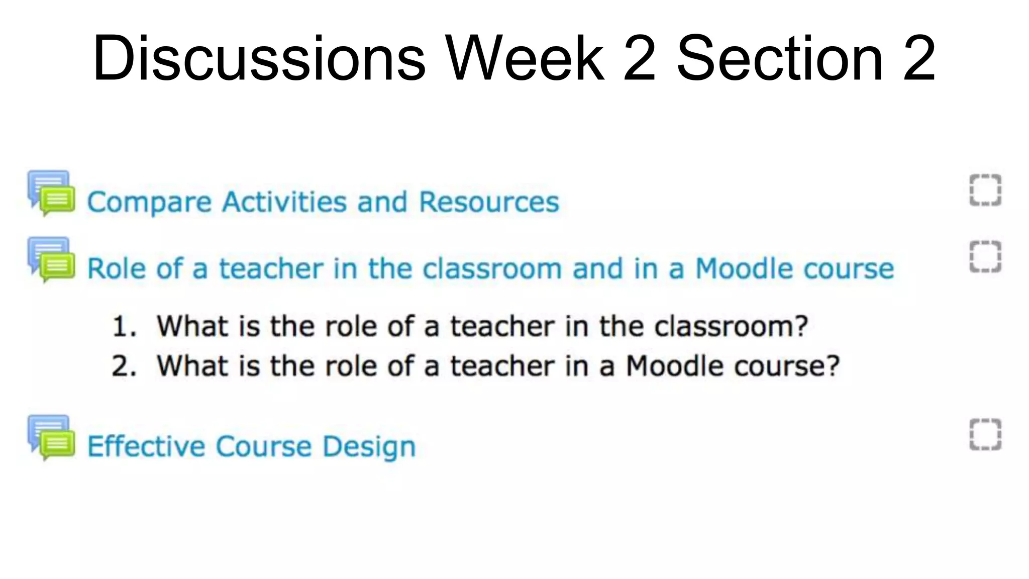 Discussions Week 2 Section 2
 